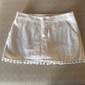 Lilly Pulitzer white eyelet skort